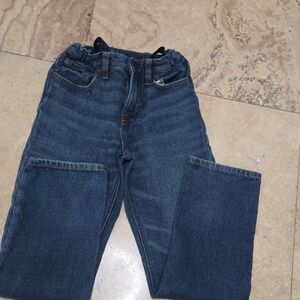 Kids Classic Dark Blue Jeans - Comfortable Everyday Fit Size 7